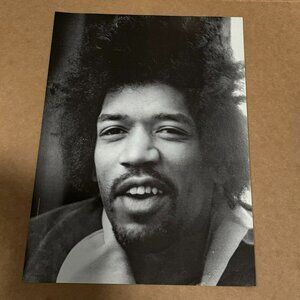 Jimi Hendrix - Pose - Music Magazine Print Ad B&W Photo Ad